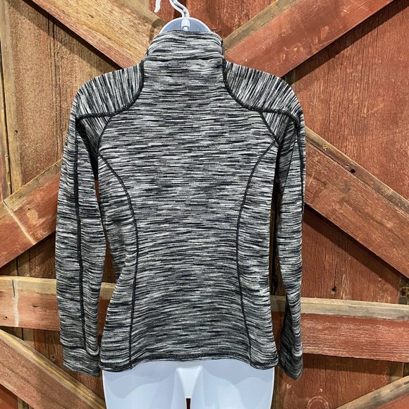 Avalanche Woman's Mid Outer Layer 1/4 Zip Pullover Shirt Size Small, Black White - Picture 5 of 11